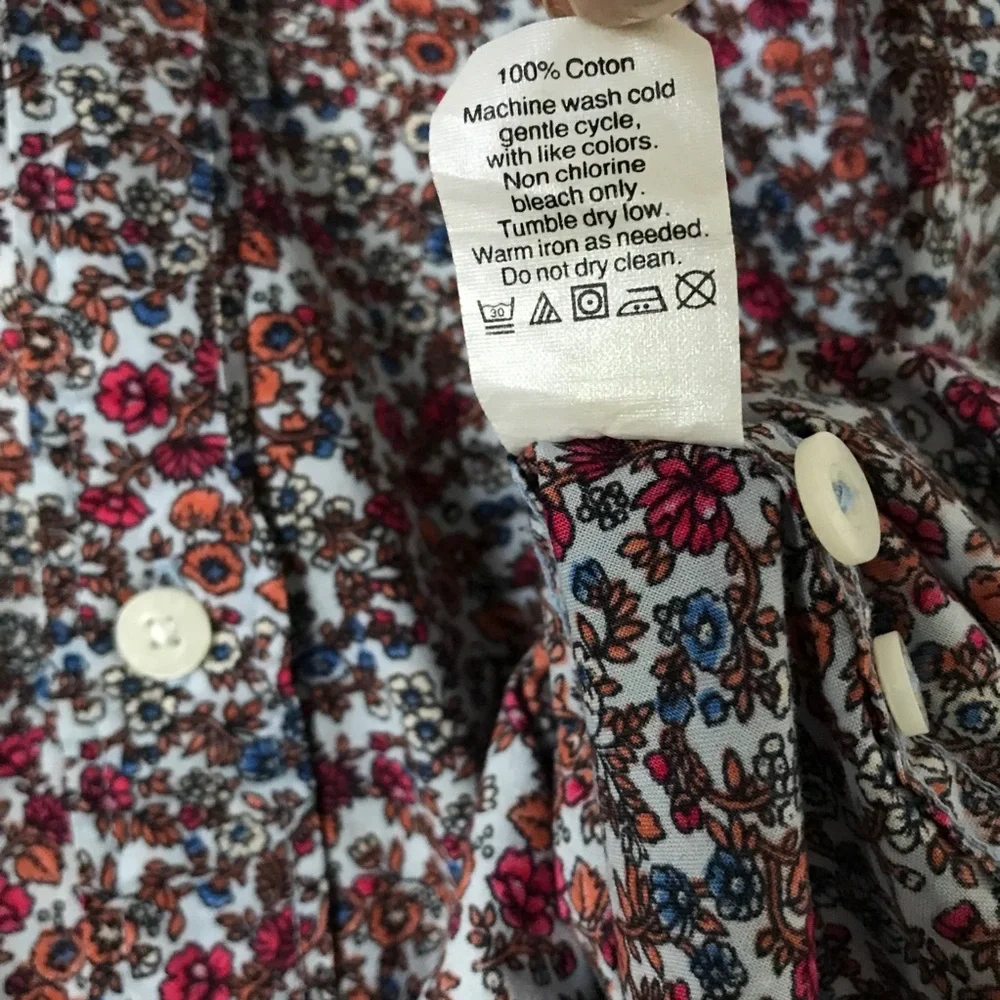 J CREW MENS SHIRT BUTTON DOWN LONG SLEEVE COLLARED LARGE